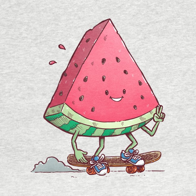 Watermelon Slice Skater by nickv47